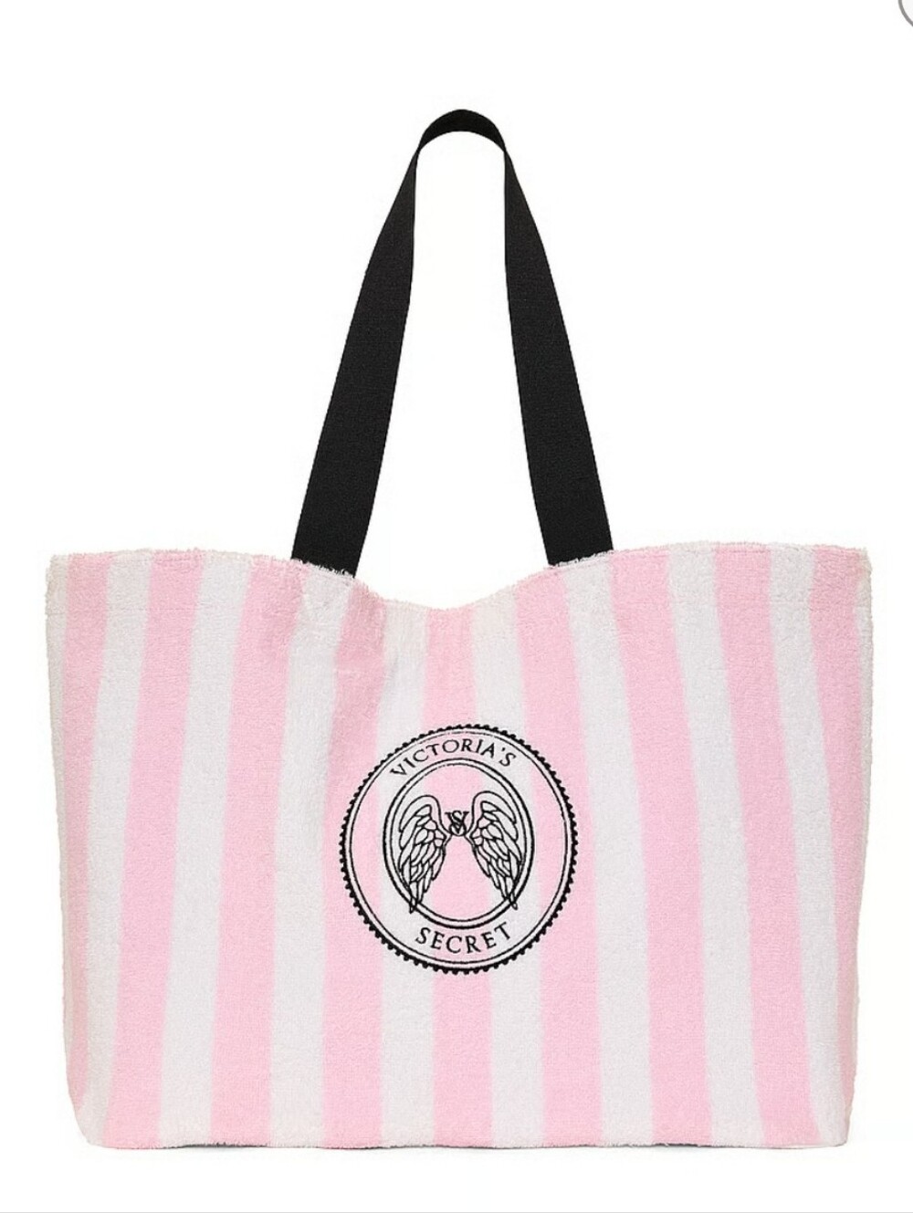 Victoria's Secret Angel Essentials Terry Tote Bag NWT - Picture 1 of 7